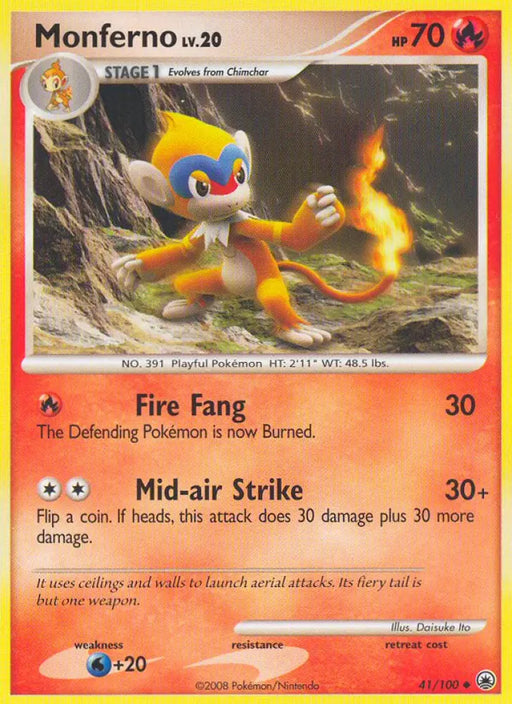 Monferno (41/100) [Diamond & Pearl: Majestic Dawn] - Pokemon Single