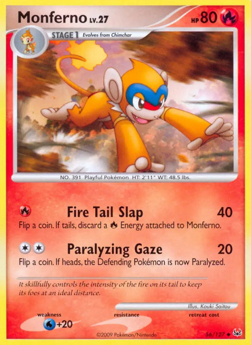 Monferno (56/127) [Platinum: Base Set] - Pokemon Single