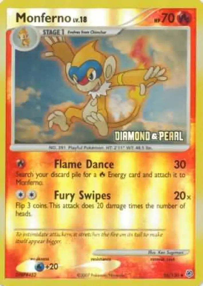 Monferno (56/130) [Burger King Promos: 2008 Collection] - Pokemon Single