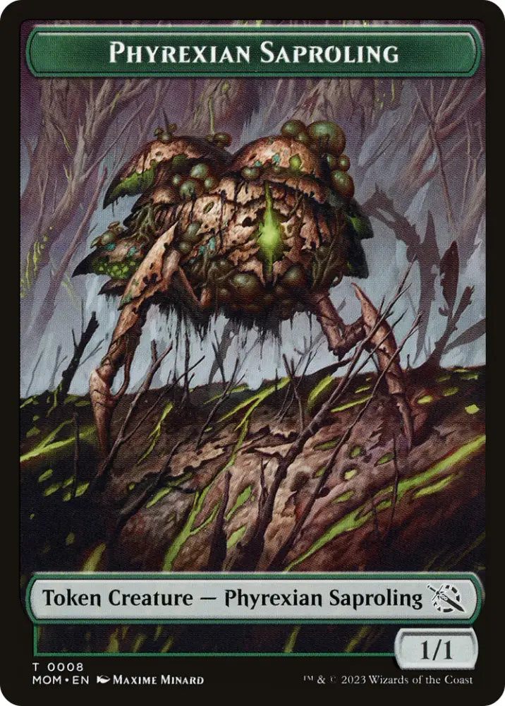 Monk // Phyrexian Saproling Double-Sided Token [March of the Machine Tokens] - MTG Single