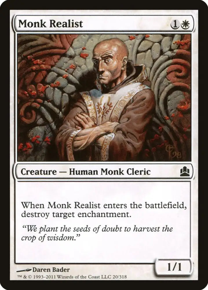 Monk Realist [Commander 2011] - MTG Single