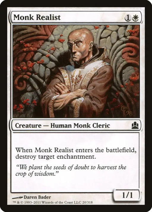 Monk Realist [Commander 2011] - MTG Single