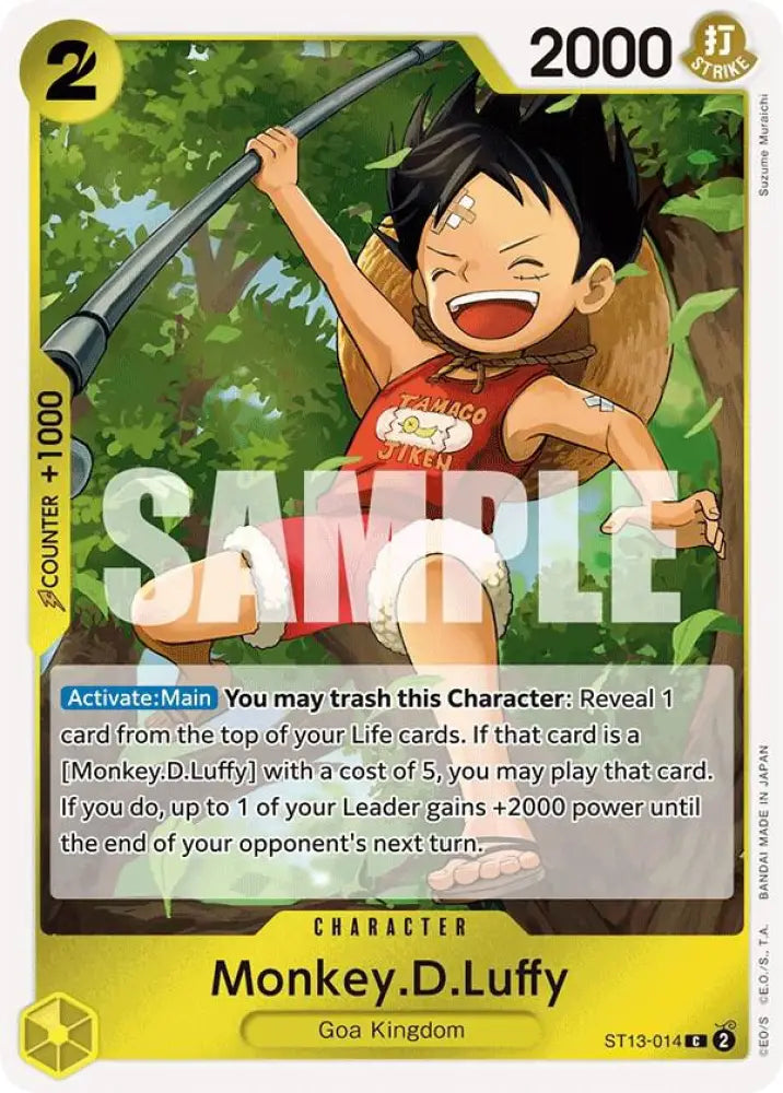 Monkey.D.Luffy (014) (ST13-014) [Ultra Deck: The Three Brothers]