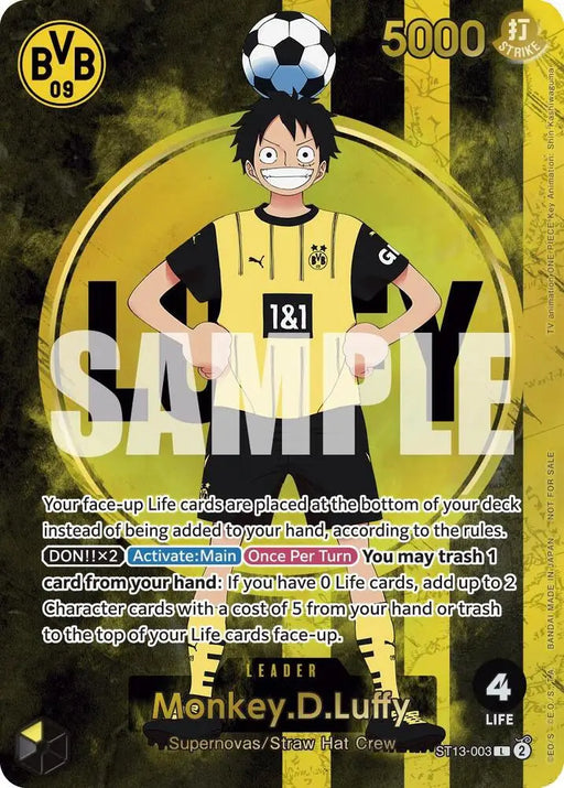 Monkey.D.Luffy (BVB x One Piece Campaign) (ST13-003) [One Piece Promotion Cards]