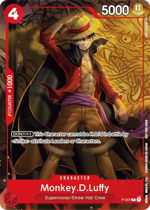 Monkey.D.Luffy - P-007 (Tournament Pack Vol. 1) [One Piece Promotion Cards]