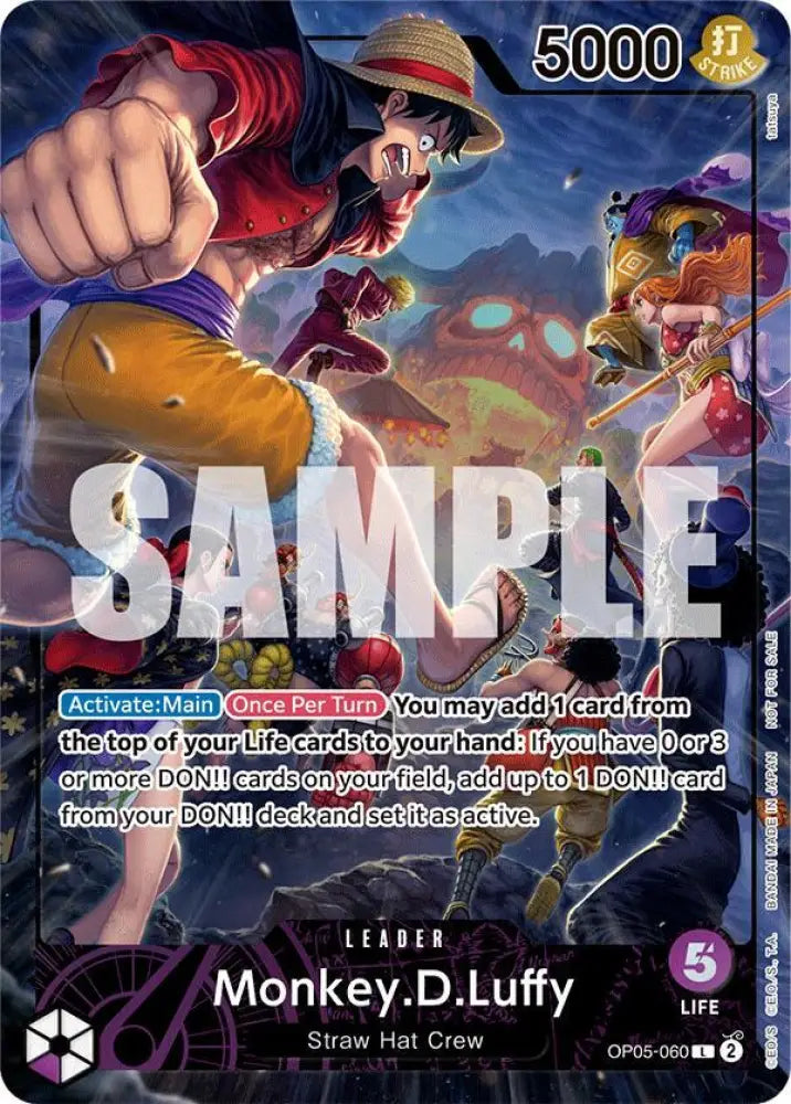 Monkey.D.Luffy (PSA Magazine) (OP05-060) [One Piece Promotion Cards]