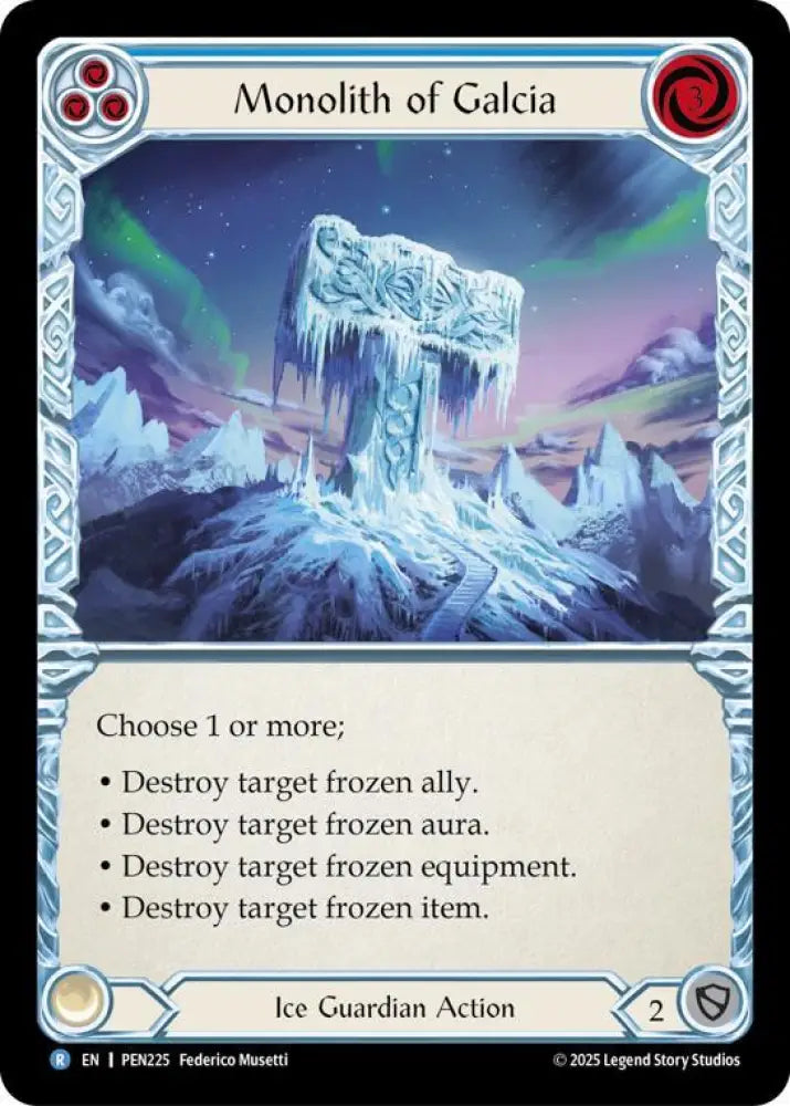 Monolith Of Galcia (Blue) (PEN225) [Compendium of Rathe]