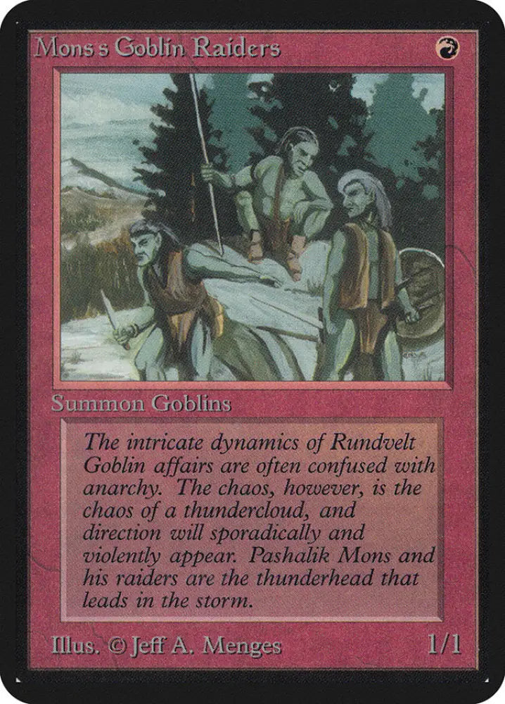 Mons’s Goblin Raiders [Alpha Edition] - MTG Single