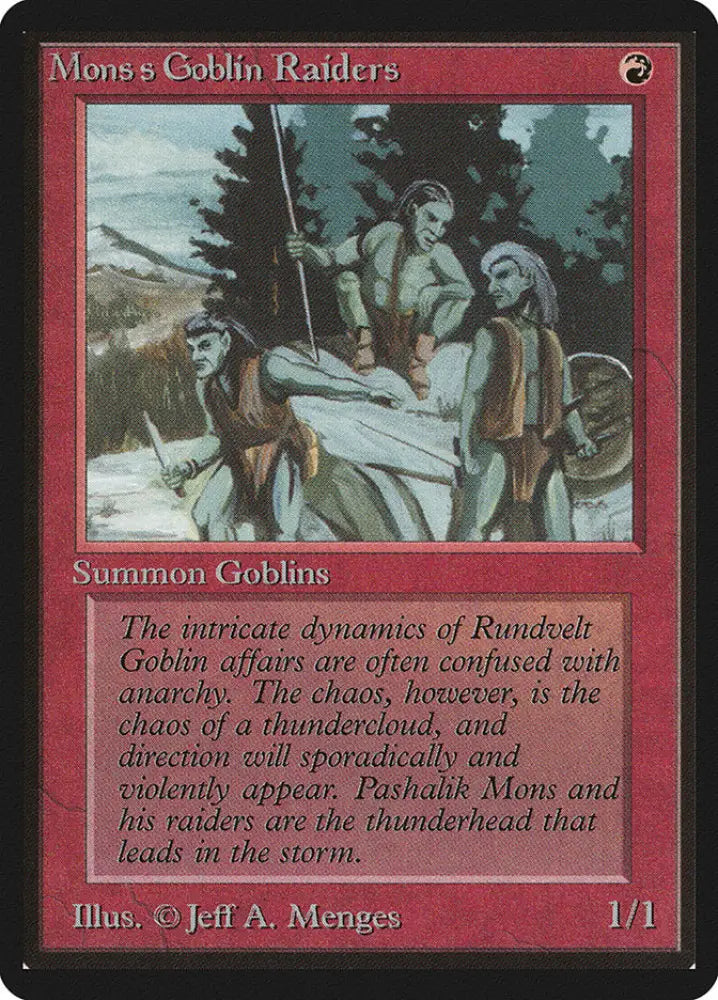Mons’s Goblin Raiders [Beta Edition] - MTG Single