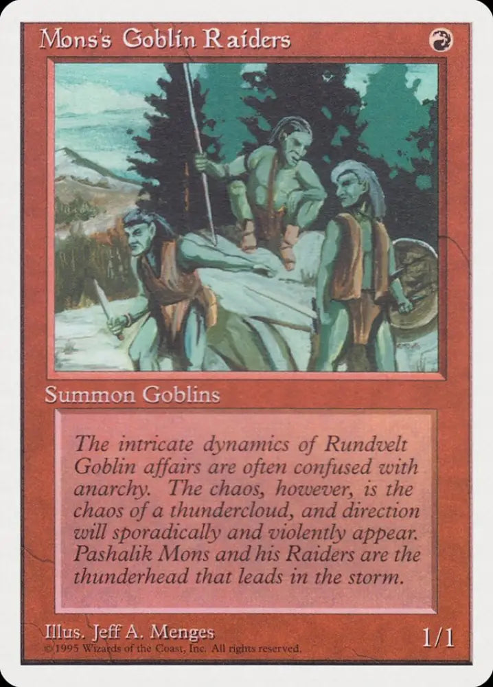 Mons’s Goblin Raiders [Rivals Quick Start Set] - MTG Single
