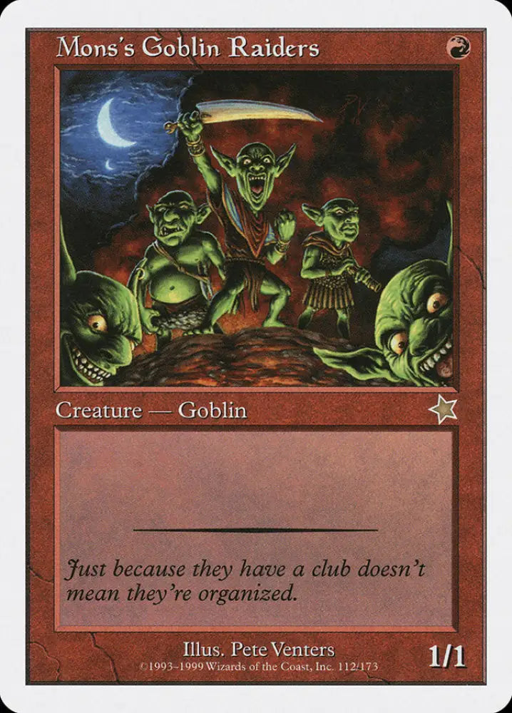 Mons’s Goblin Raiders [Starter 1999] - MTG Single