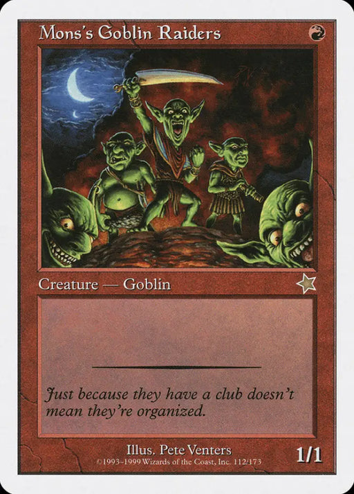Mons’s Goblin Raiders [Starter 1999] - MTG Single