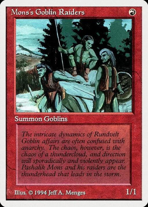 Mons’s Goblin Raiders [Summer Magic / Edgar] - MTG Single