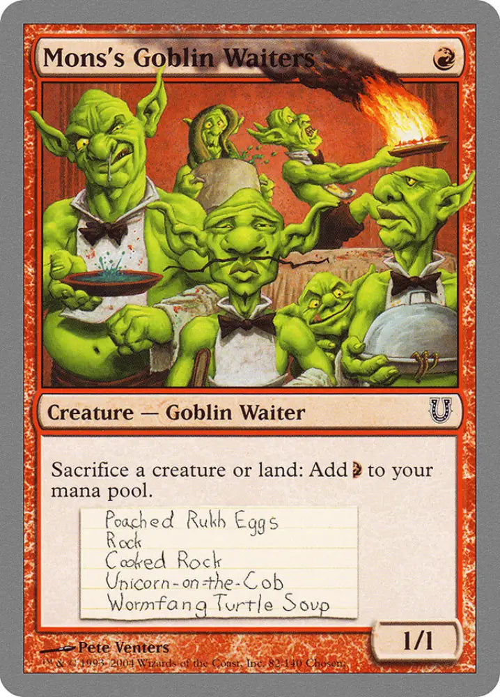 Mons’s Goblin Waiters [Unhinged] - MTG Single