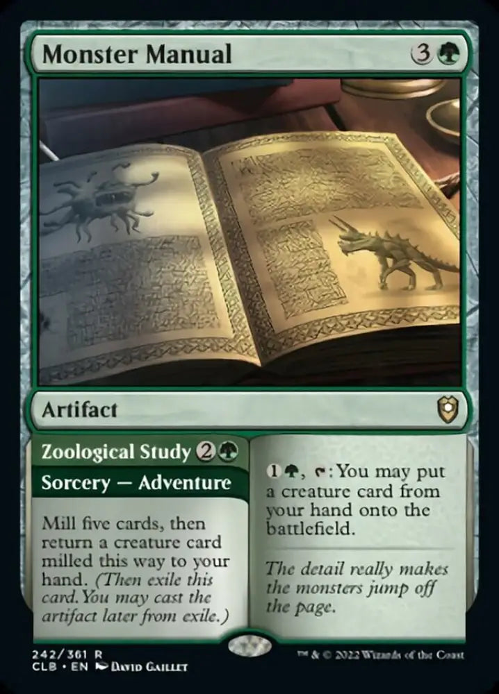 Monster Manual // Zoological Study [Commander Legends: Battle for Baldur’s Gate] - MTG Single