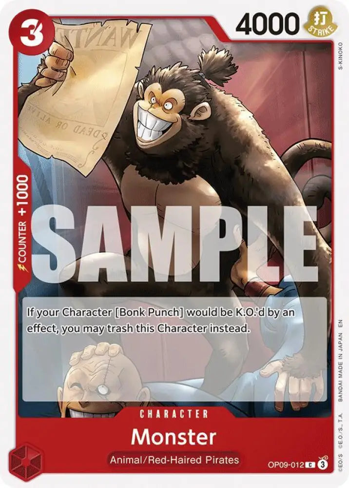 Monster (Reprint) (OP09-012) [Starter Deck 23: RED Shanks]