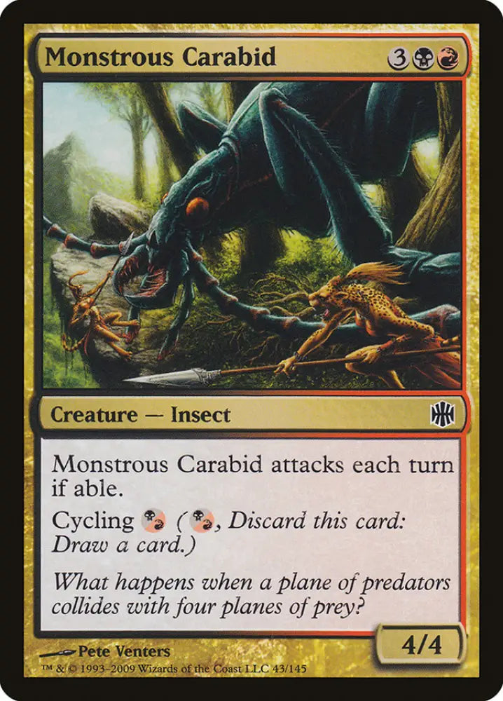 Monstrous Carabid [Alara Reborn] - MTG Single