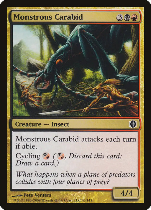 Monstrous Carabid [Alara Reborn] - MTG Single