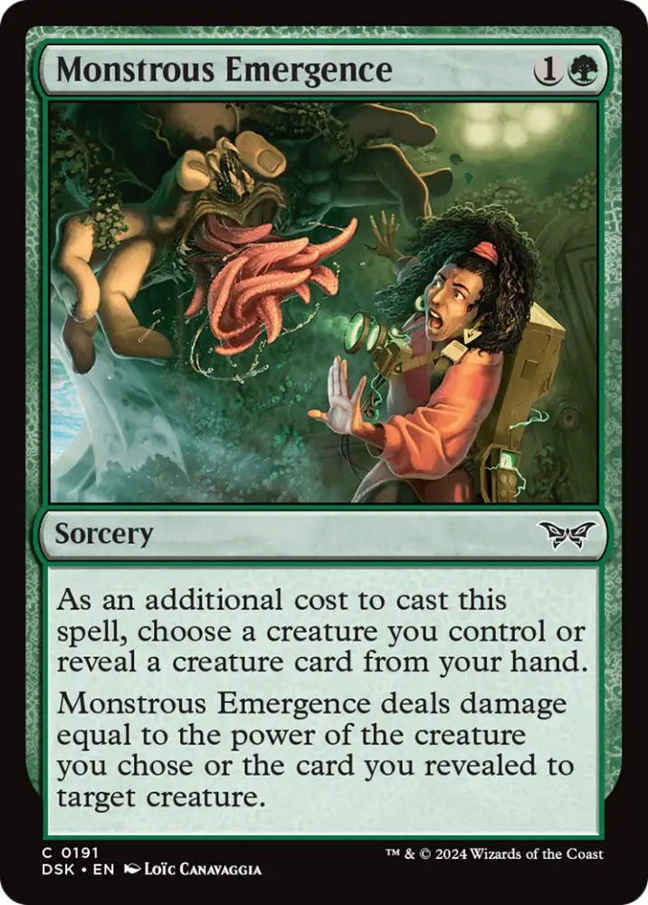 Monstrous Emergence [Duskmourn: House of Horror] - MTG Single