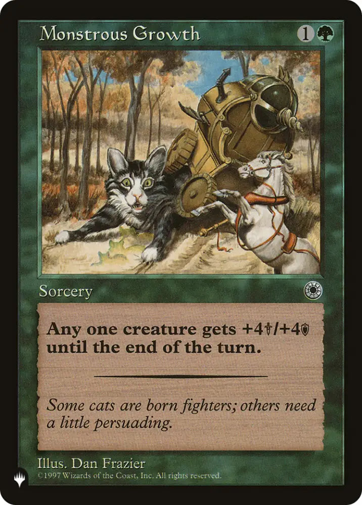 Monstrous Growth (Flavor Text) [The List] - MTG Single