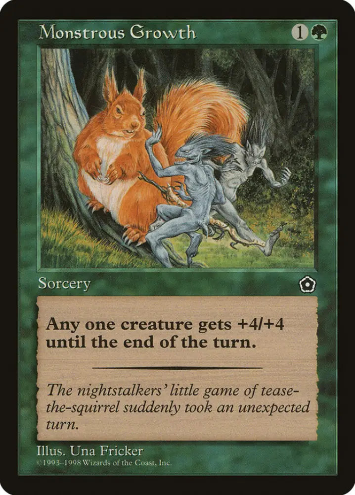Monstrous Growth [Portal Second Age] - MTG Single