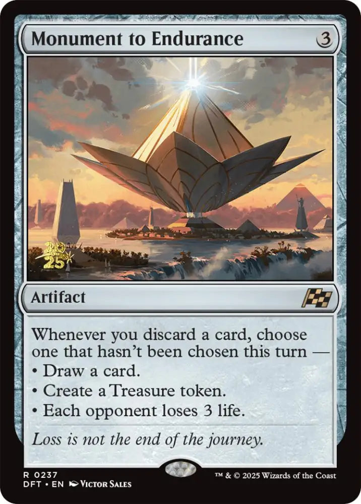 Monument to Endurance [Aetherdrift Prerelease Promos] - MTG Single