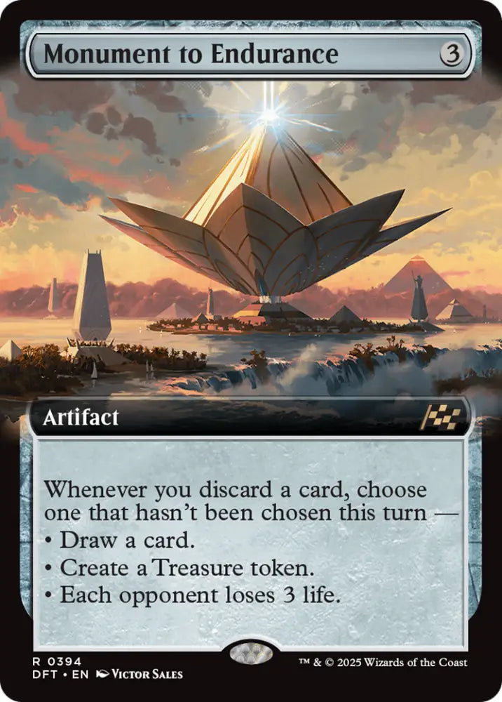 Monument to Endurance (Extended Art) [Aetherdrift] - MTG Single