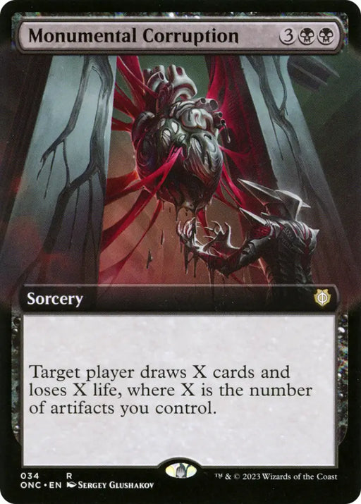 Monumental Corruption (Extended Art) [Phyrexia: All Will Be One Commander] - MTG Single