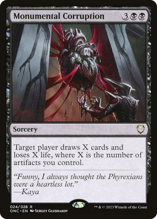 Monumental Corruption [Phyrexia: All Will Be One Commander] - MTG Single