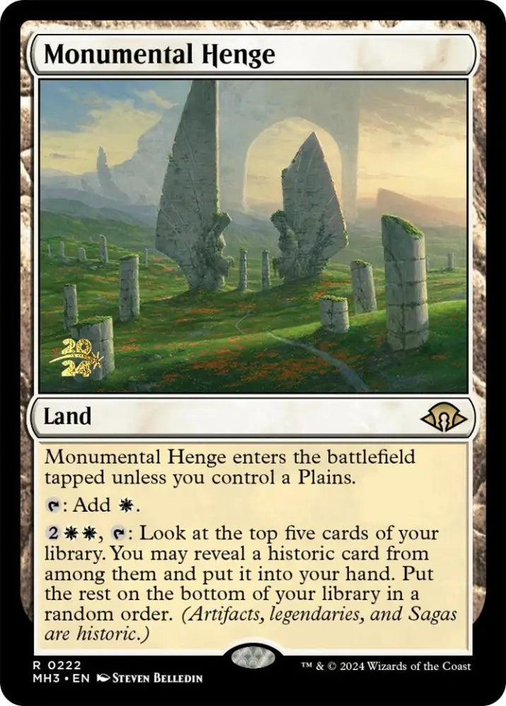Monumental Henge [Modern Horizons 3 Prerelease Promos] - MTG Single