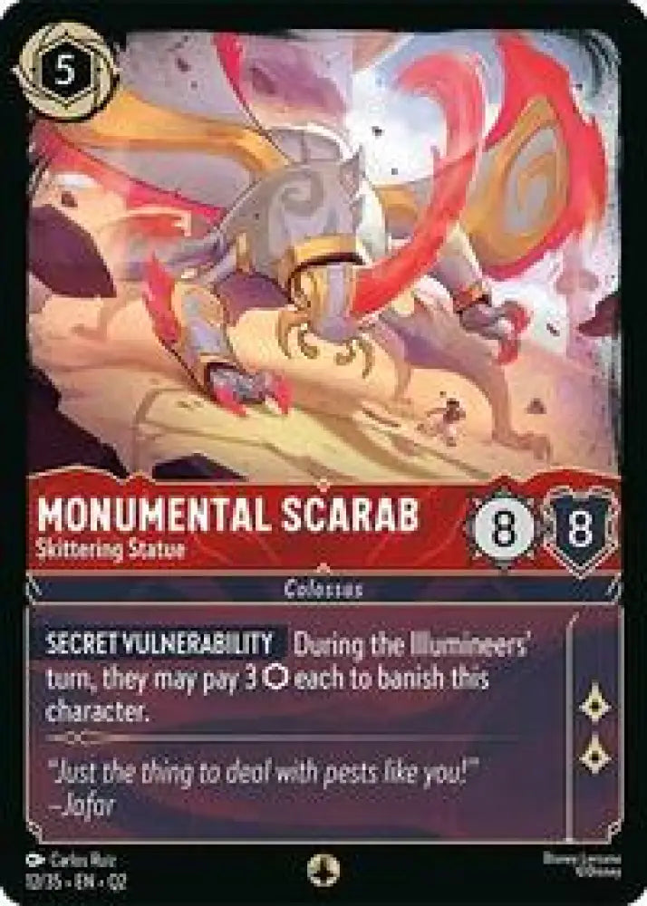 Monumental Scarab - Skittering Statue (12/35) [Illumineer's Quest: Palace Heist]