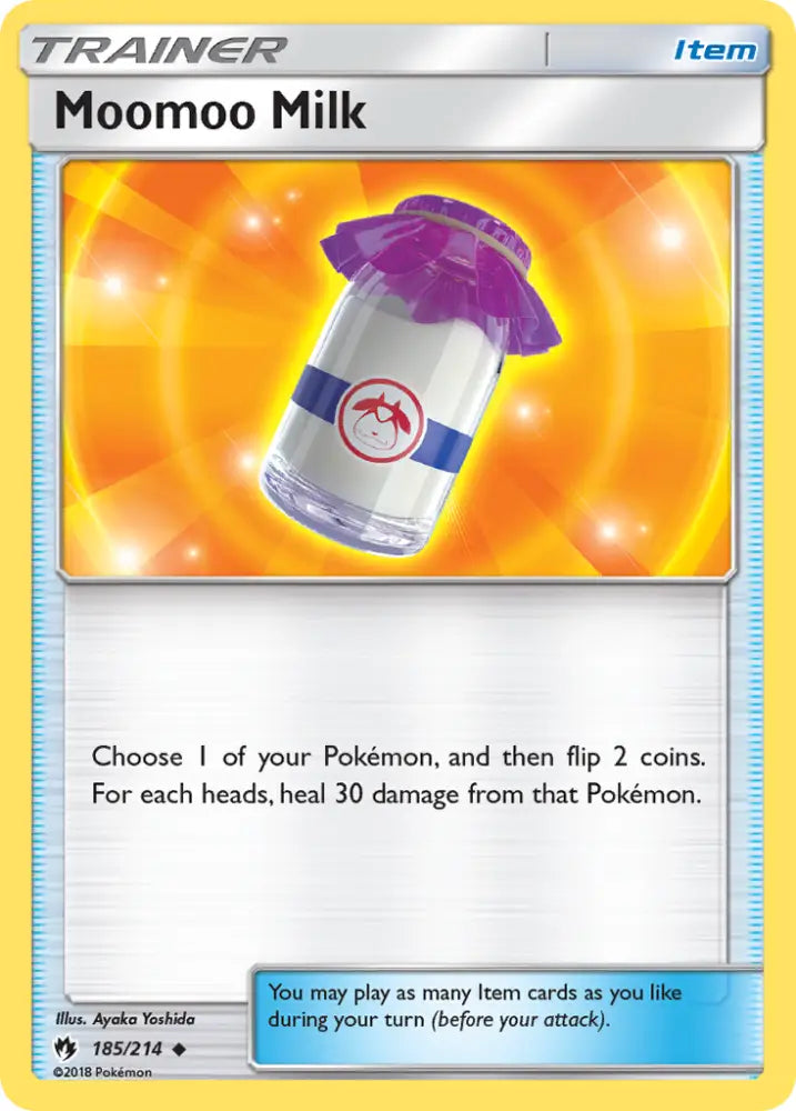 Moomoo Milk (185/214) [Sun & Moon: Lost Thunder] - Pokemon Single