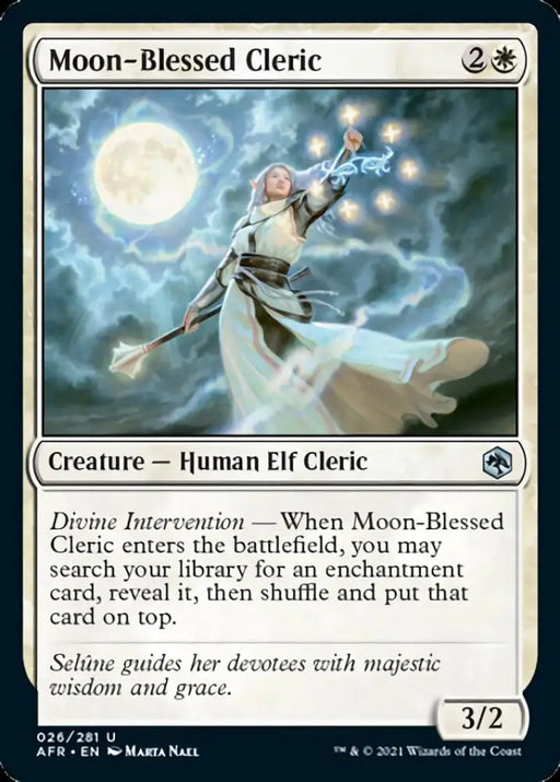 Moon-Blessed Cleric [Dungeons & Dragons: Adventures in the Forgotten Realms] - MTG Single