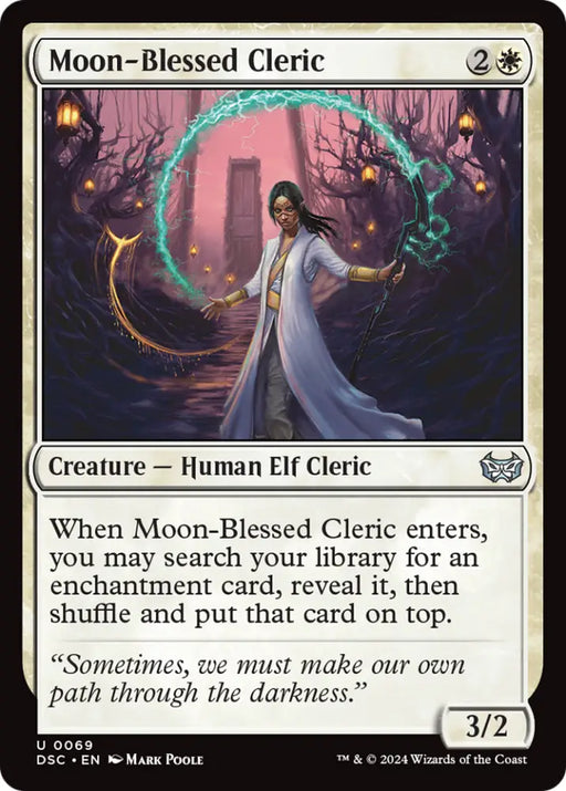 Moon-Blessed Cleric [Duskmourn: House of Horror Commander] - MTG Single