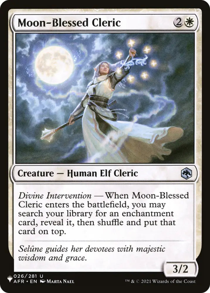 Moon-Blessed Cleric [The List] - MTG Single