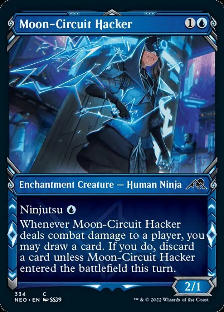 Moon-Circuit Hacker (Showcase Ninja) [Kamigawa: Neon Dynasty] - MTG Single