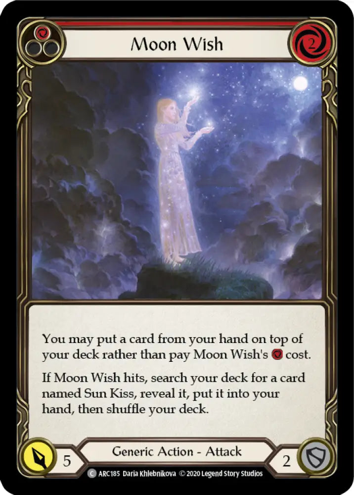 Moon Wish (Red) [Arcane Rising Unlimited] Unlimited Normal - Flesh And Blood Single