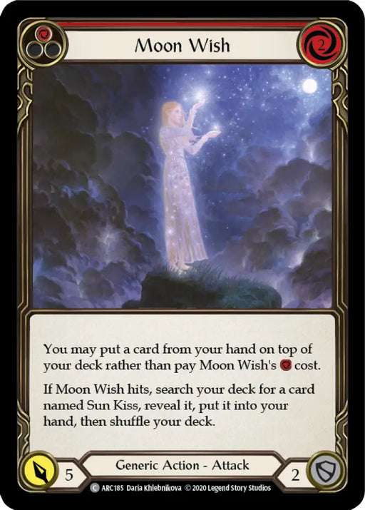 Moon Wish (Red) [Arcane Rising Unlimited] Unlimited Rainbow Foil - Flesh And Blood Single