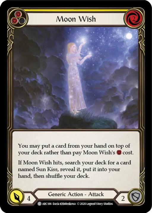 Moon Wish (Yellow) [Arcane Rising Unlimited] Unlimited Normal - Flesh And Blood Single