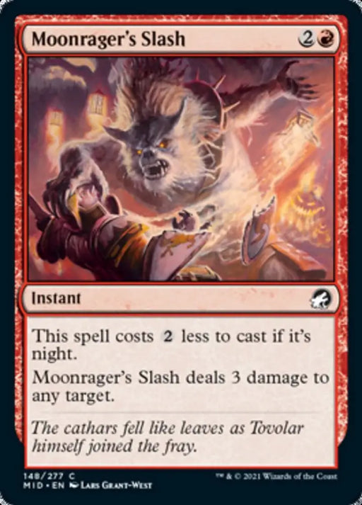 Moonrager’s Slash [Innistrad: Midnight Hunt] - MTG Single