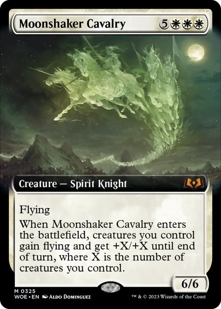 Moonshaker Cavalry (Extended Art) [Wilds of Eldraine] - MTG Single