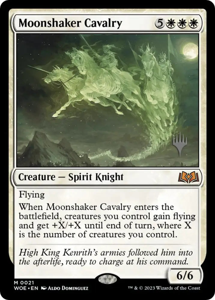 Moonshaker Cavalry (Promo Pack) [Wilds of Eldraine Promos] - MTG Single