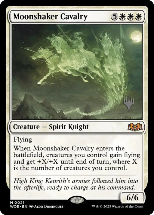 Moonshaker Cavalry (Promo Pack) [Wilds of Eldraine Promos] - MTG Single