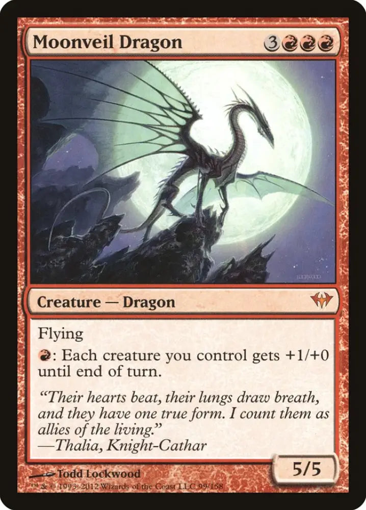 Moonveil Dragon [Dark Ascension] - MTG Single