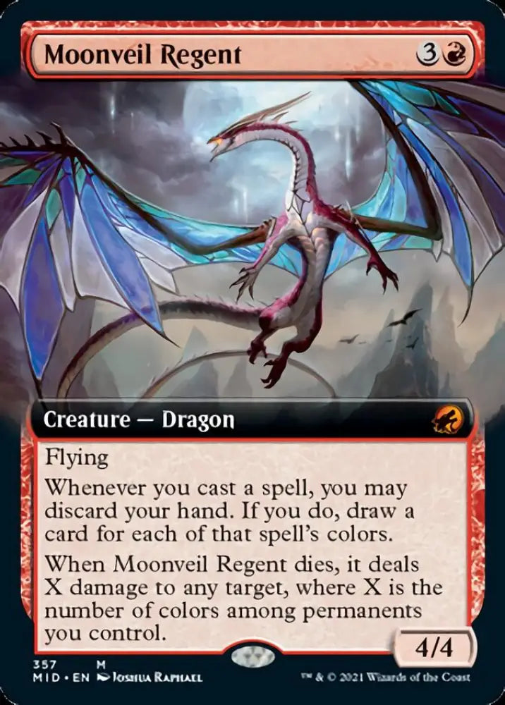 Moonveil Regent (Extended Art) [Innistrad: Midnight Hunt] - MTG Single