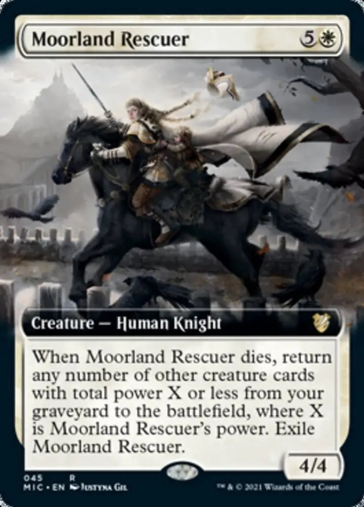 Moorland Rescuer (Extended Art) [Innistrad: Midnight Hunt Commander] - MTG Single