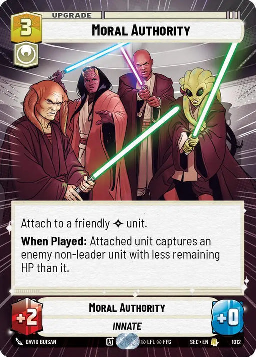 Moral Authority (Hyperspace Foil) (1012) [Secrets of Power]