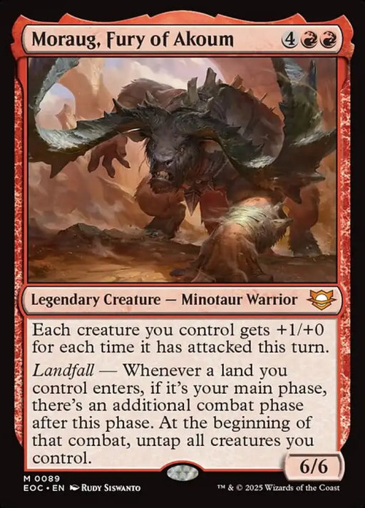 Moraug, Fury of Akoum (89) [Edge of Eternities Commander]