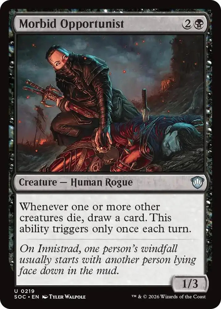 Morbid Opportunist (219) [Secrets of Strixhaven Commander]