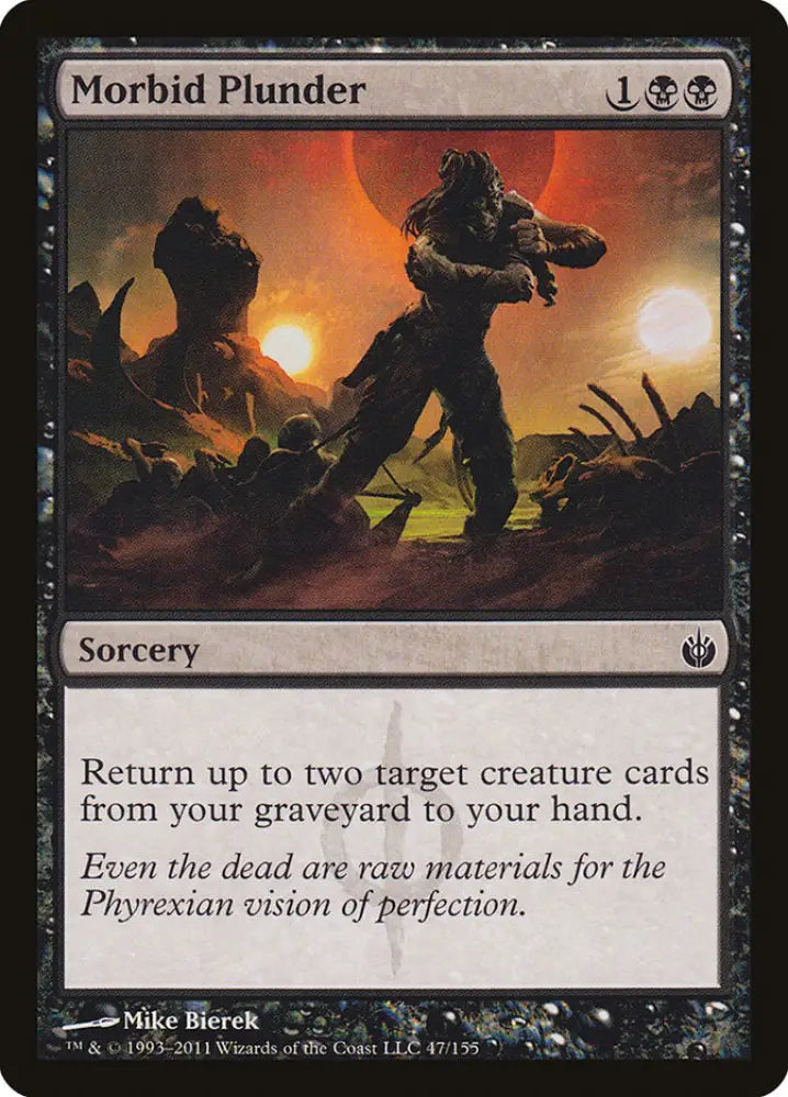 Morbid Plunder [Mirrodin Besieged] - MTG Single